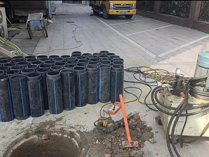 莲花PE置换管厂家 DN315置换管 非开挖管短管置换